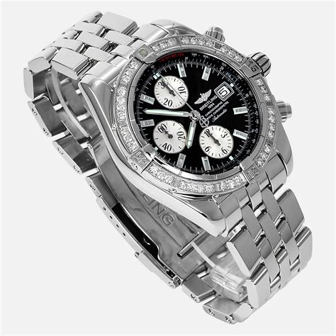 breitling windrider chronomat evolution a13356|breitling a13356 diamond bezel.